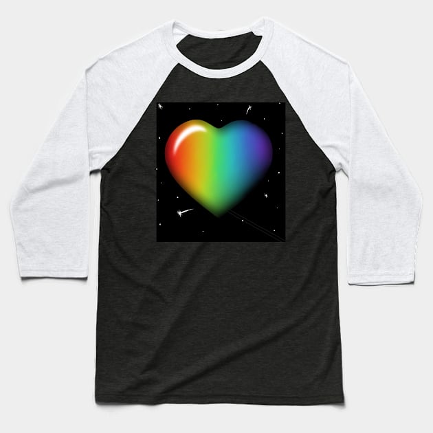 LGBT LOVE Baseball T-Shirt by Owl21